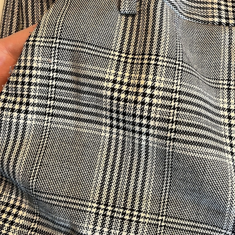 Reiss Plaid Trousers, Ankle length Size 4, office  corporate chic, Grey & Black - Picture 6 of 16